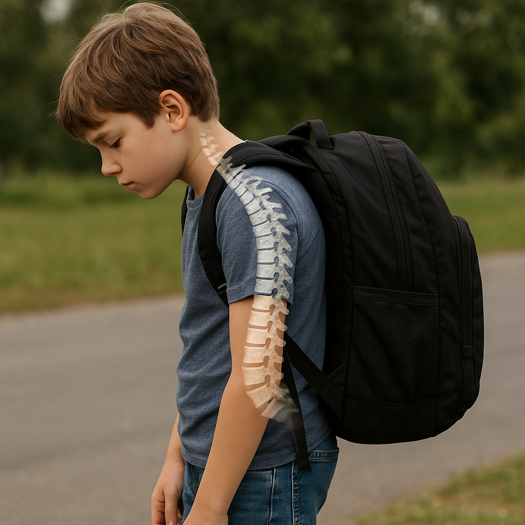 Jak noszenie ciężkich plecaków wpływa na kręgosłup dzieci