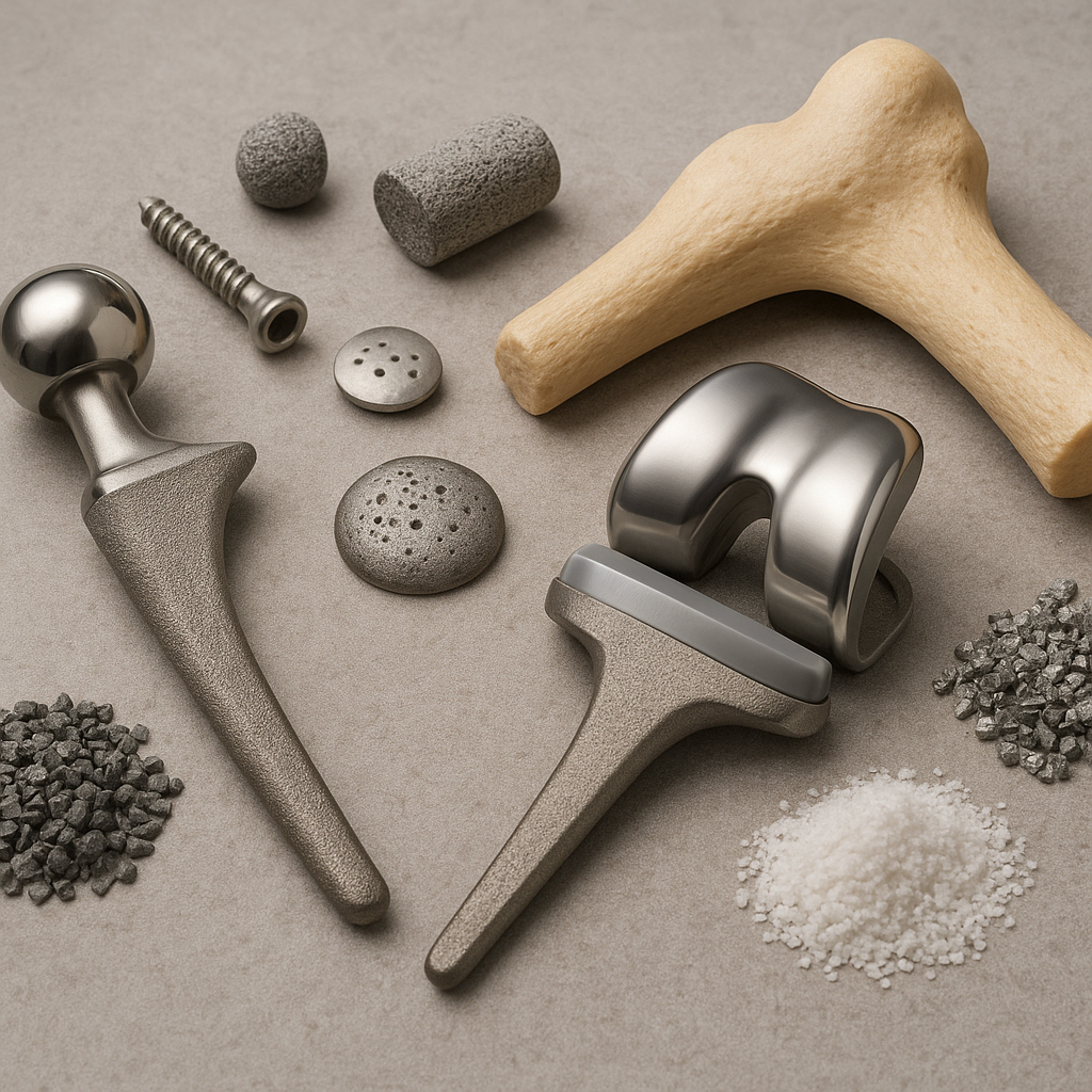 Jakie materiały stosuje się do produkcji implantów ortopedycznych